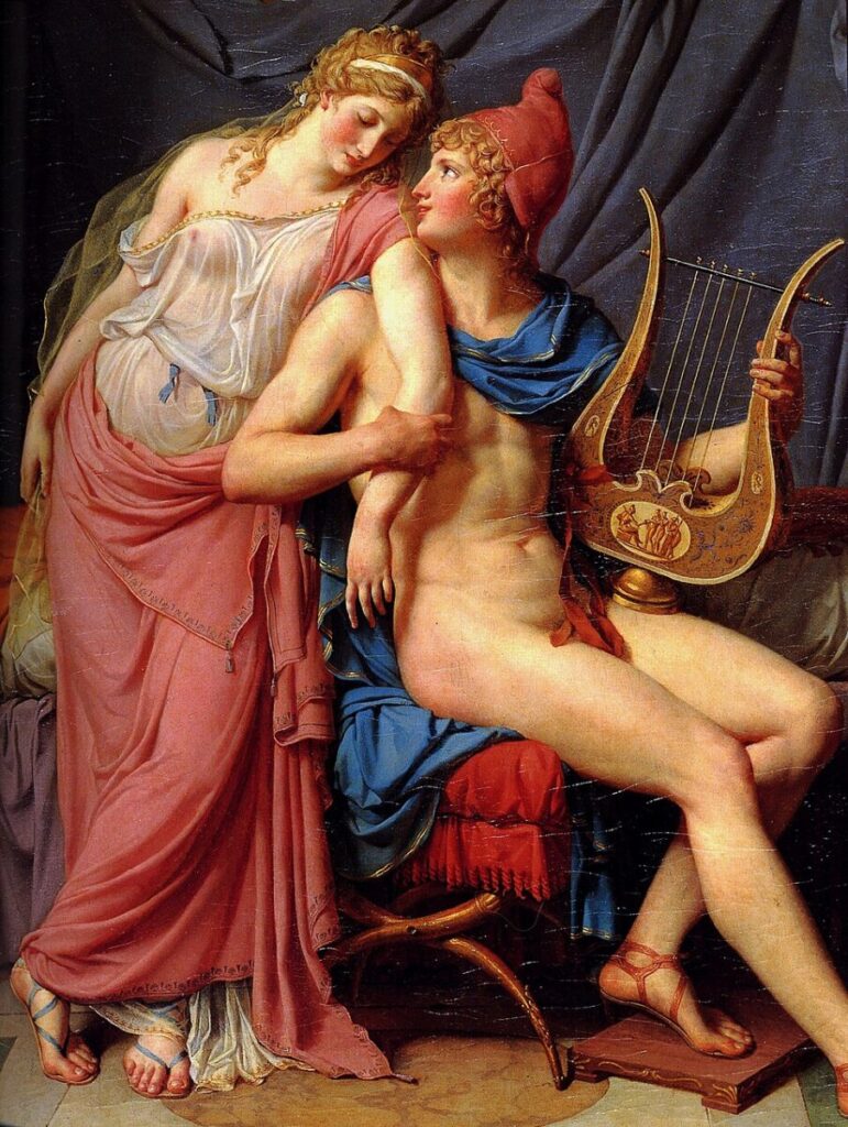 "The Love of Helen and Paris (detail)" Painting/Jacques-Louis David [Public Domain via Wikimedia Commons