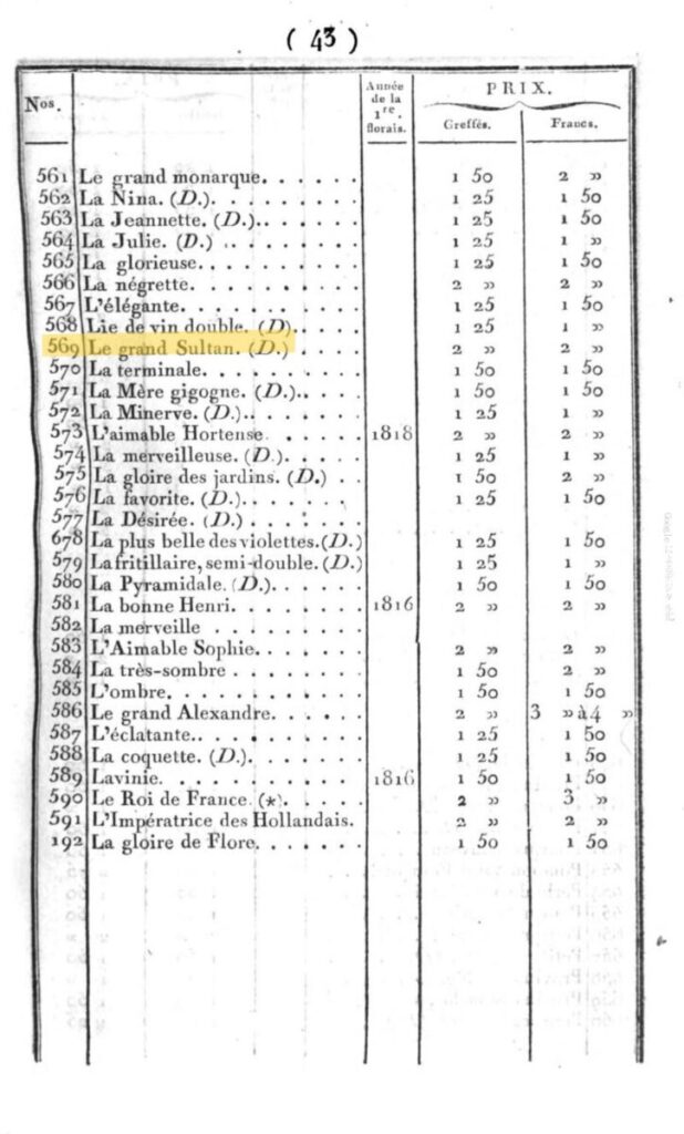 ヴィベール・カタログ・1820