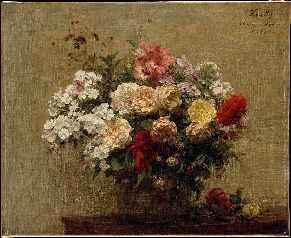 "Summer Flowers" Painting/Henri Fantin-Latour