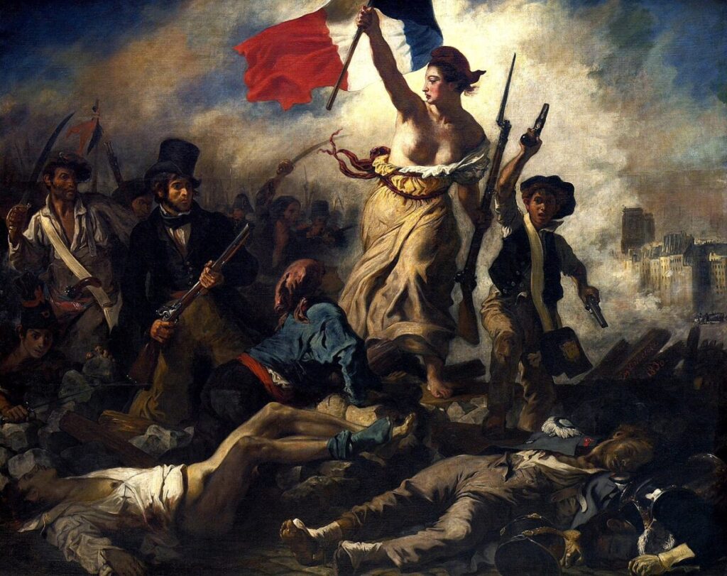 『群衆を率いる自由の女神(La Liberté guidant le peuple)』